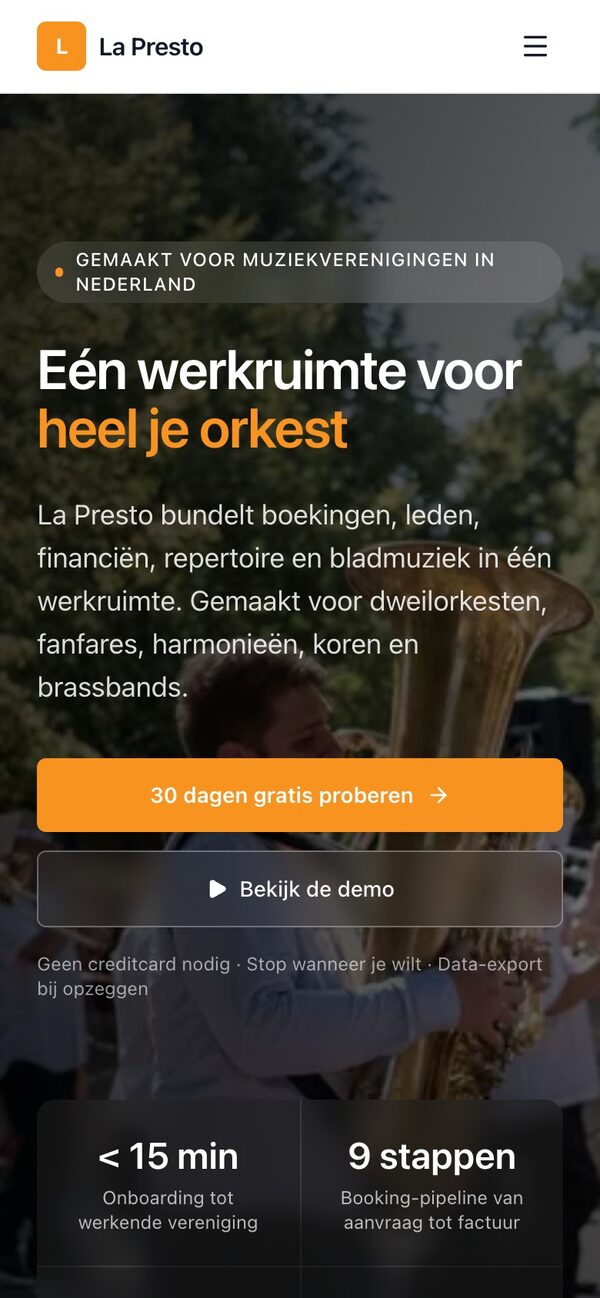 La Presto op de telefoon