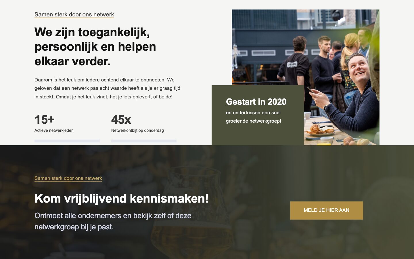 Het blok met de cijfers van het netwerk