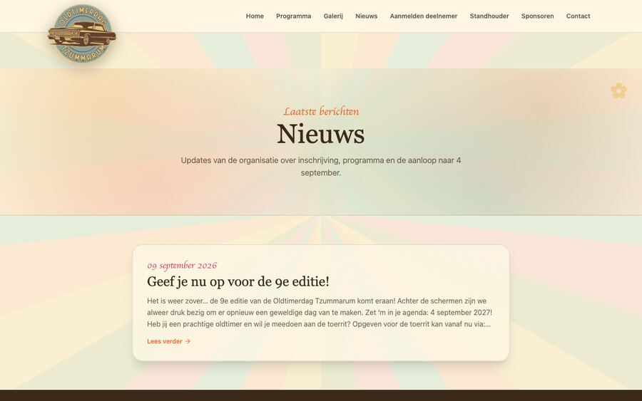 De pagina Nieuws