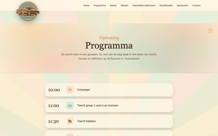 De pagina Programma