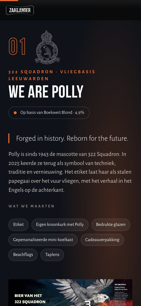 Showcase op de telefoon